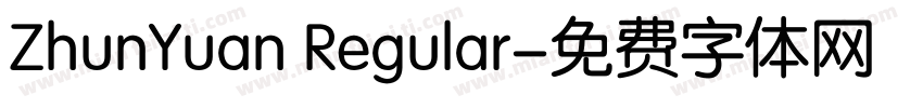 ZhunYuan Regular字体转换